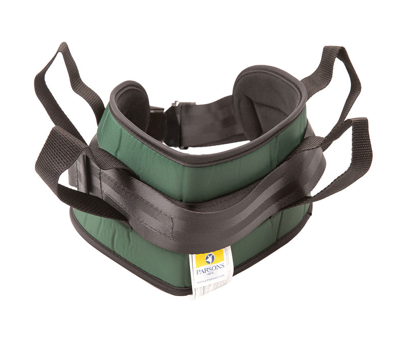 Padded transfer belt, auto buckle, medium, green  - FE-50-5121M