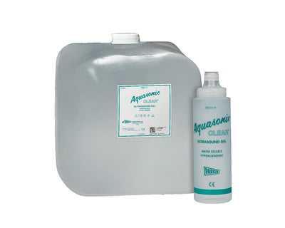 Aquasonic, Clear Ultrasound Gel, 5L with 8.5 oz. Dispenser, Case of 4 