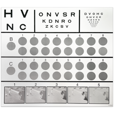 CSV-1000S CONTRAST SENSITIVITY CHART