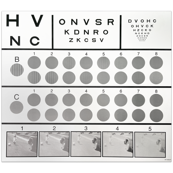 CSV-1000S CONTRAST SENSITIVITY CHART