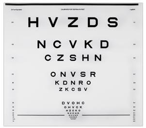 CSV-1000 ETDRS LETTER CHART R