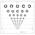 LANDOLT C ETDRS TRANSLUCENT DISTANCE CHART