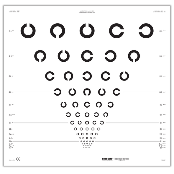 LANDOLT C ETDRS TRANSLUCENT DISTANCE CHART