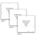 2000 SERIES ETDRS TRANSLUCENT DISTANCE CHARTS FOR 6.5 FEET/2 METERS