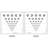 8 POSITION LANDOLT C CHARTS ETDRS CLINICAL TRIAL CHART FOR ESV3000 AND ESC2000