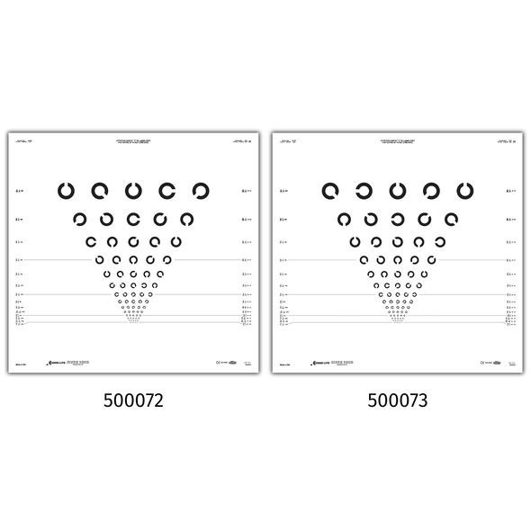 LANDOLT C ETDRS CLINICAL TRIAL CHARTS FOR ESV3000 AND ESC2000