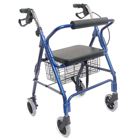 HealthSmart Ultra Lightweight Folding Aluminum Rollator Walker - 501-1012-2100HS