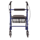 HealthSmart Ultra Lightweight Folding Aluminum Rollator Walker - 501-1012-2100HS