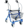 DMI Traditional Steel Rollator Walker with Padded Seat - 501-1013-0100