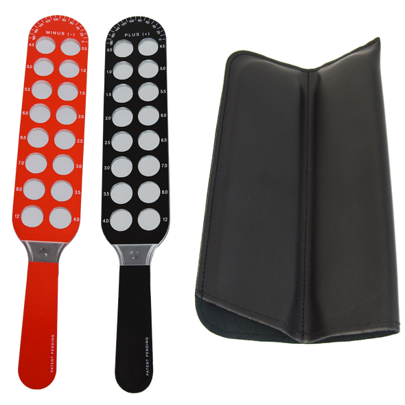 RETINOSCOPY PADDLES WITH AXIS COMPASS