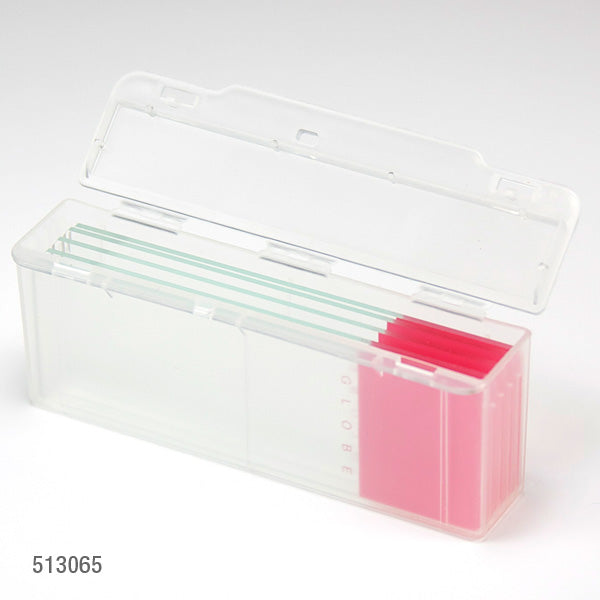 Globe Scientific Slide Mailer, Polypropylene, Side Flip Lid, for 5 slides, Natural