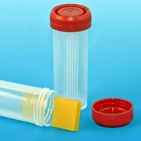 Globe Scientific Slide Mailer, Polypropylene, Red Screwcap, for 4 Slides - GS-513068