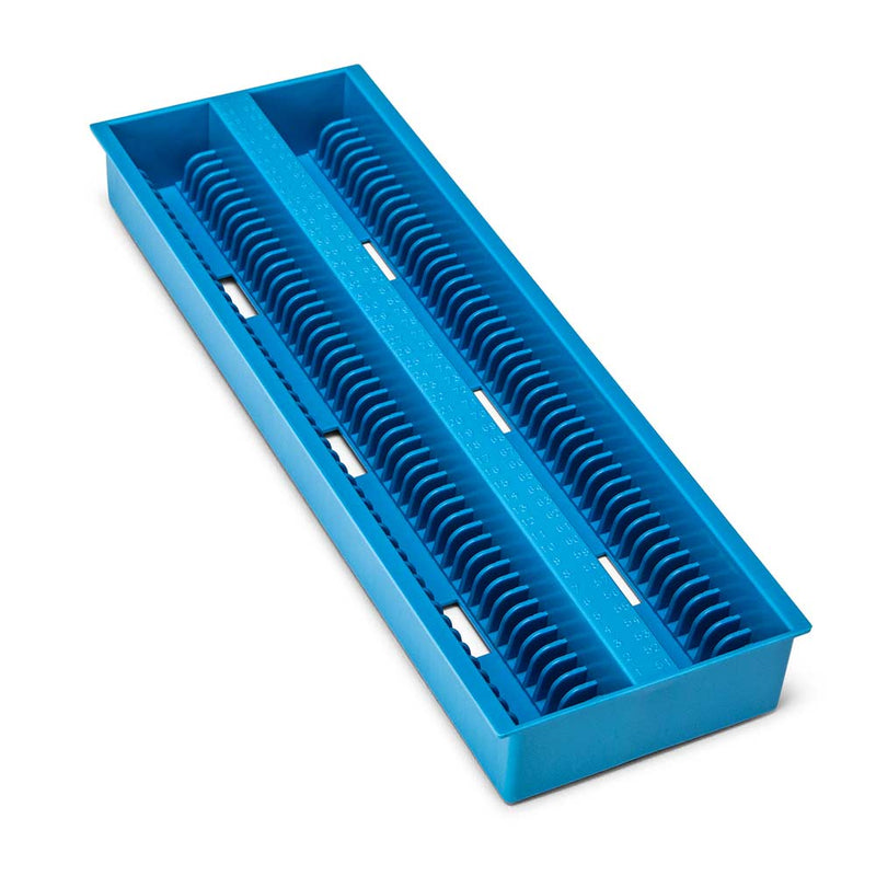 Globe Scientific Slide Draining Tray, 100-Place for up to 200 Slides, ABS