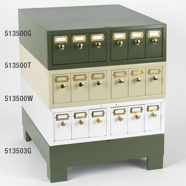 Globe Scientific Slide Storage Cabinet, 6 Drawers, Holds up to 4500 slides, Metal