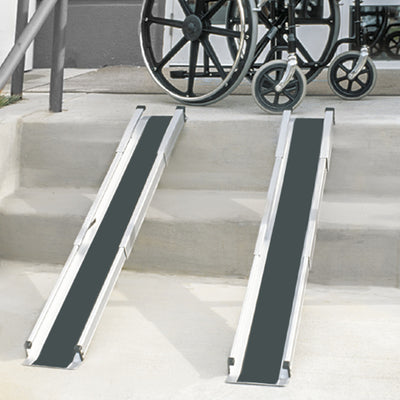 DMI Retractable Lightweight Portable Wheelchair Ramps - 517-4094-0000