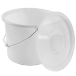 DMI 12-Quart Commode Pails with Lid (6/Case) - 520-1210-1900