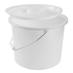 DMI 12-Quart Commode Pails with Lid (6/Case) - 520-1210-1900
