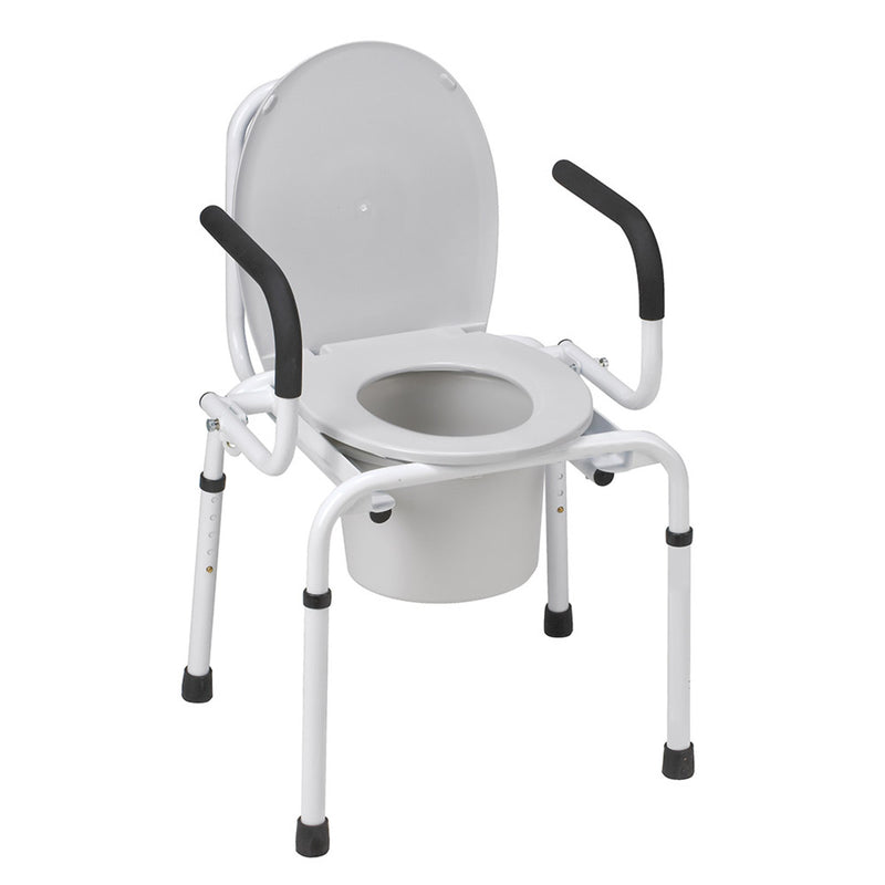 DMI® Steel Drop-Arm Bedside Commode - 520-1213-1900