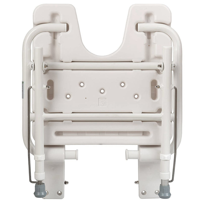 HealthSmart Wall Mount Fold Away Shower Seat Bench - 522-3700-1900
