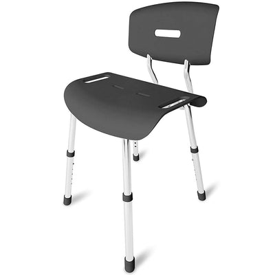 DMI Heavy-Duty Euro-Style Bath Seat – Shower Chair, Dark Gray - 522-5046-0300