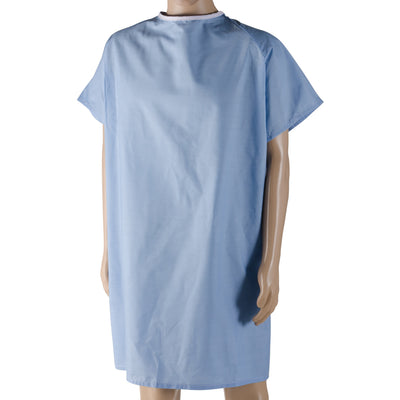 DMI Patient Hospital Gown with Snaps 1 size fits most adults