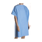 DMI Easy Access Patient Hospital Gown with Snap Shoulders one size fits most - 532-8032-0139