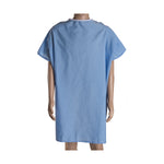 DMI Easy Access Patient Hospital Gown with Snap Shoulders one size fits most - 532-8032-0139