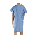 DMI Easy Access Patient Hospital Gown with Snap Shoulders one size fits most - 532-8032-0139