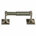 Horizontal Single Roll Double Post Toilet Paper Holder Silver