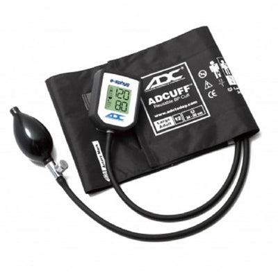 ADC American Diagnostic Corp E-sphyg Aneroid Sphygmomanometer E-Sphyg Pocket Style Hand Held 2-Tube Large Adult Size Arm