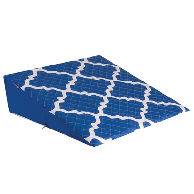 HealthSmart 7" Premium Foam Bed Wedge, Blue Moroccan - 555-8036-2400