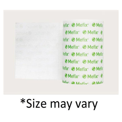 Molnlycke Healthcare Tape Mefix Fabric/Polyester/Elastic/Polyacrylate 4"x11yd Adhesive White 1Rl/Bx, 20 BX/CA - 311099