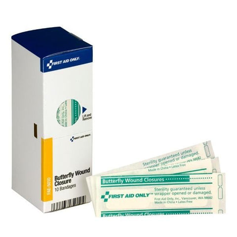 Acme United Corporation Bandage Wound Closure Plastic First Aid Only 4-1/4x1-1/2" White LF 10/Bx - FAE-5010