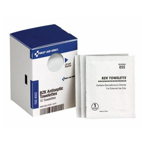 Acme United Corporation Wipe Benzalkonium Chloride .13% 10/Bx - FAE-4002