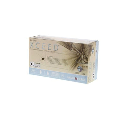 Microflex Inc Gloves Exam Xceed Powder-Free Nitrile Latex-Free 9.5 in X-Large Blue 230/Bx, 10 BX/CA - XC-310-XL