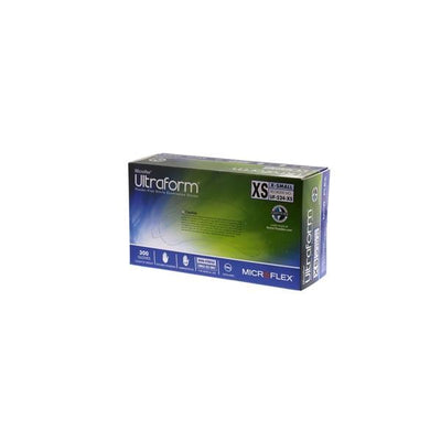 Microflex Inc Gloves Exam Ultraform Powder-Free Nitrile Latex-Free X-Small Cobalt Blue 300/Bx, 10 BX/CA - UF-524-XS