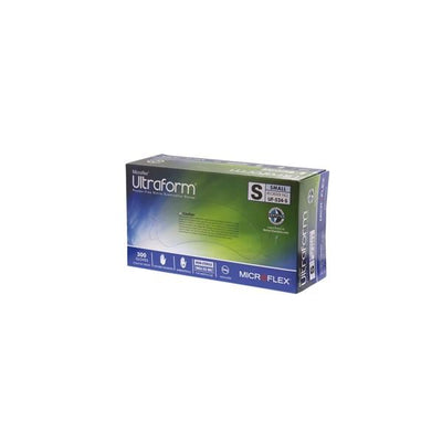 Microflex Inc Gloves Exam Ultraform Powder-Free Nitrile Latex-Free Small Cobalt Blue 300/Bx, 10 BX/CA - UF-524-S