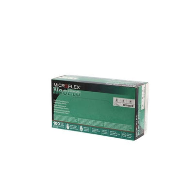 Microflex Inc Gloves Chloroprene NeoPro Latex-Free Powder-Free Medium Non-Sterile Green 100/Bx, 10 BX/CA - NPG-888-M