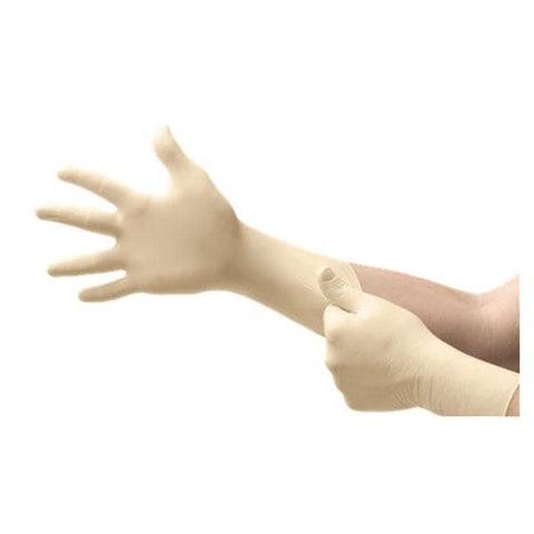 Microflex Inc Gloves Exam Synetron Powder-Free Latex Small Natural 50/Bx, 10 BX/CA - SY-911-S