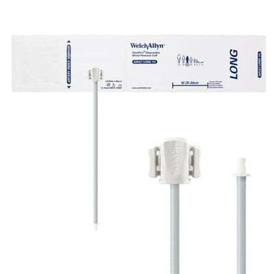 Welch Cuff Blood Pressure FlexiPort 25-34cm Adlt 11 Arm Long White/Navy Blue 20/Case - Allyn - SOFT-11L-1HP