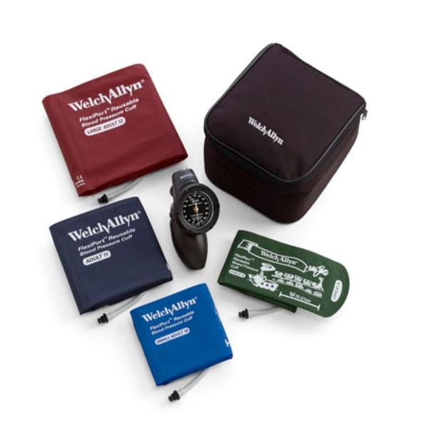 Welch Sphygmomanometer Aneroid DuraShock Platinum Series Kt Sz 9-12 Chld/Adlt Blk Eachch - Allyn - DS58-MC