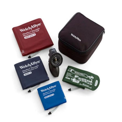 Welch Sphygmomanometer Aneroid DuraShock Platinum Series Kt Sz 9-12 Chld/Adlt Blk Eachch - Allyn - DS58-MC
