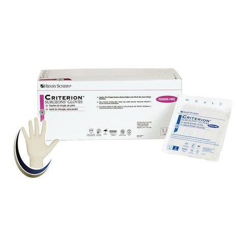 Henry Schein Inc. Gloves Surgical Criterion Powder-Free Latex 6 Sterile Natural 50Pr/Bx, 4 BX/CA - 5700636