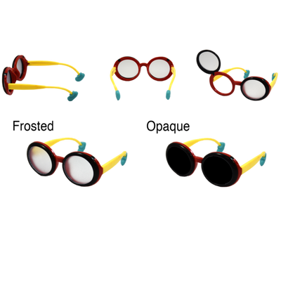 FLIP-UP OCCLUDER GLASSES