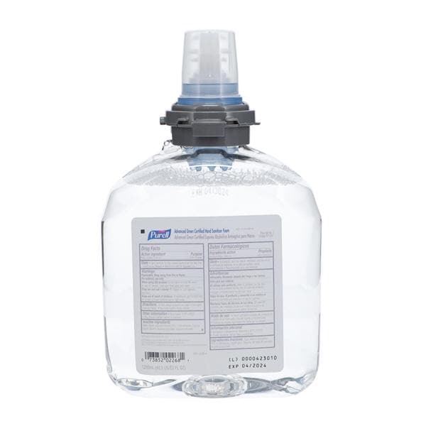 Gojo Industries Inc Sanitizer Hand Foam Purell f/ PRl TFX Tch Fr Dspnsr 70% Ethyl Alc 1200 Rfl 2/Ca - 5391-02
