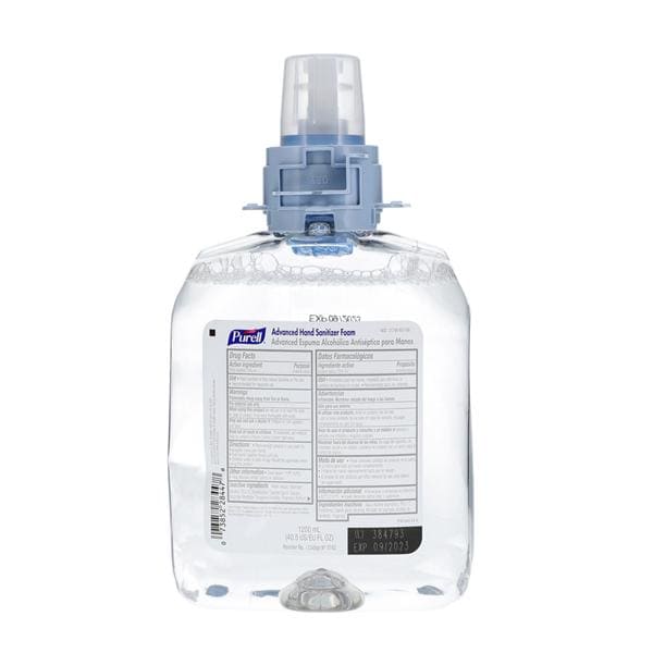 Gojo Industries Inc Sanitizer Hand Foam Purell Advanced f/ TFX Dspnsr 70% Ethyl Alc v/v 1200 mL Each, 2 Each/CA - 5392-02
