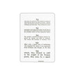 Graham Chart Reading Jaeger Vision Testing 4-3/4x7" Eachch - Field/Everest &Jennings - 1242