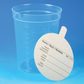 Globe Scientific Specimen Container, 6.5oz, Paper Lid Included in Each Pack, Pour Spout, PP, Graduated - GS-5924