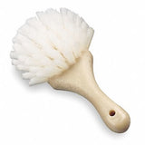 8-3/4 L Nylon Short Handle Scrub Brush Tan