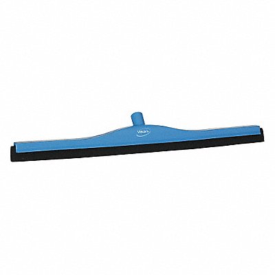 28 W Straight Double Foam Rubber Floor Squeegee Without Handle Blue